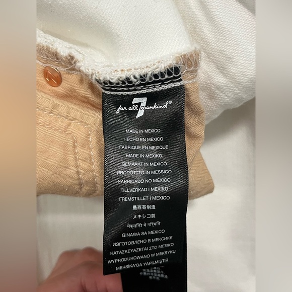 7 For All Mankind White Crop Josefina Jeans size 25 - Picture 4 of 12